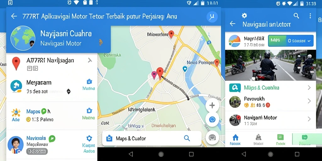 Screenshot antarmuka 777RT yang menampilkan fitur Navigasi Motor.