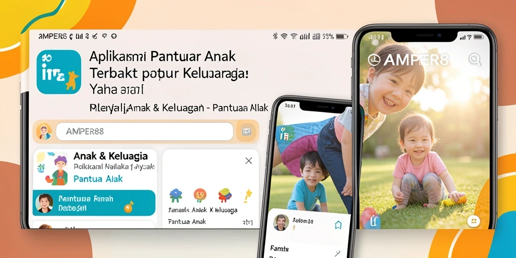 Antarmuka utama AMPER88 untuk pemantauan anak yang mudah digunakan.