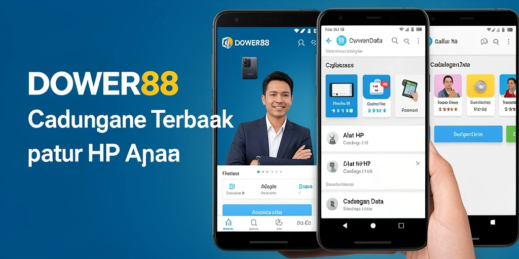 Screenshot DOWER88 menampilkan fitur Cadangan Data yang efisien.