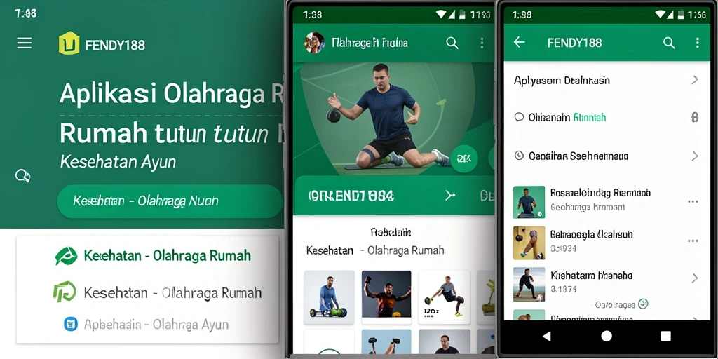 Antarmuka intuitif FENDY188 untuk latihan Olahraga Rumah.