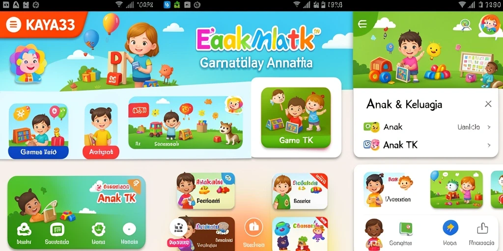 Tampilan antarmuka KAYA33 yang menarik dan edukatif untuk anak.