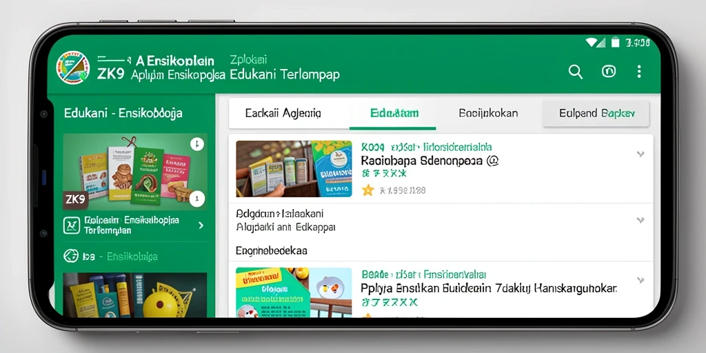 Tampilan antarmuka ZK9 yang ramah pengguna dan informatif.