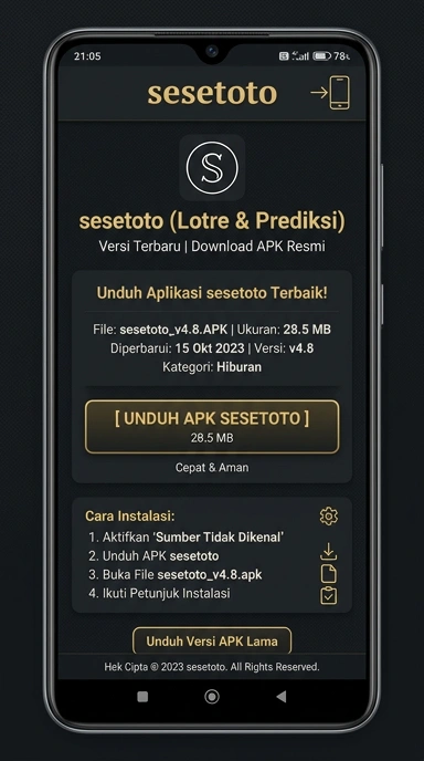 Panduan Unduh dan Instal APK sesetoto untuk Android