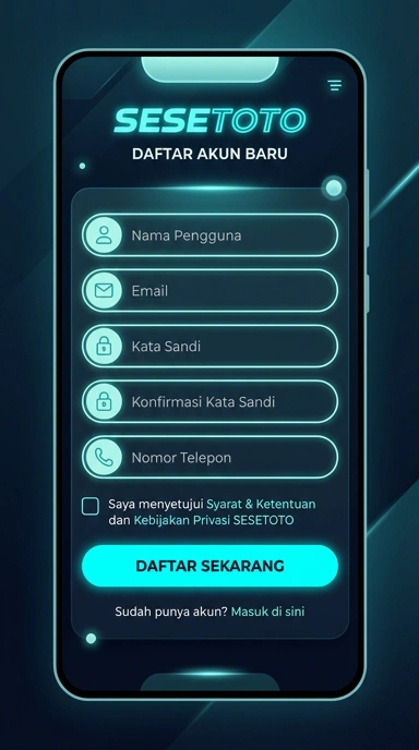 Buat Akun Baru Sesetoto dengan Mudah